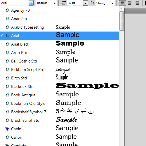 best fonts in photoshop